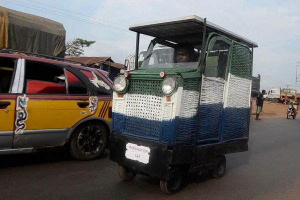 Student Builds Solar-Powered Car from Trash and Scraps in Sierra Leone