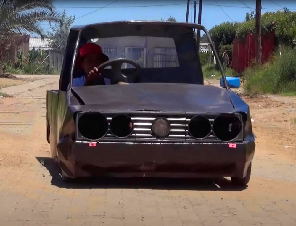 17-year-old South African Builds Car from Scrap Metal 