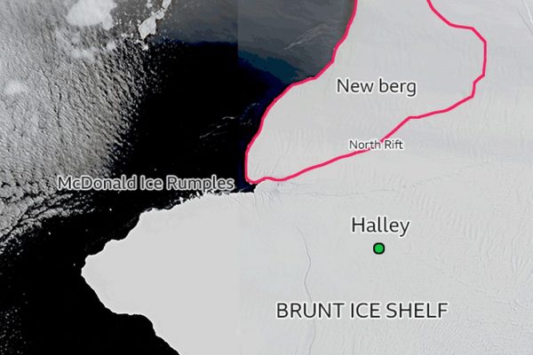 Giant Iceberg the Size of London Breaks Off from Burnt Ice Shelf in Antarctica