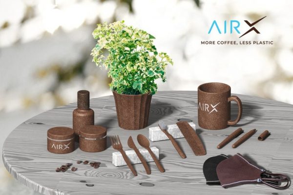 AirX Coffee Launches World’s First Coffee Bio-Composite to swap Single-Use Plastic