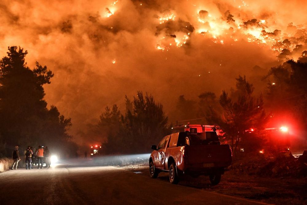 Greece Evacuates More Villages as Wildfire Spreads Through the Country