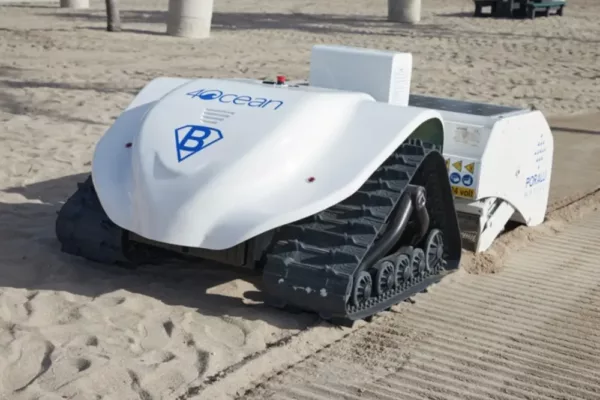 BeBot Beach-Cleaning Robot Sieves Sand to Collect Small Trash Pieces