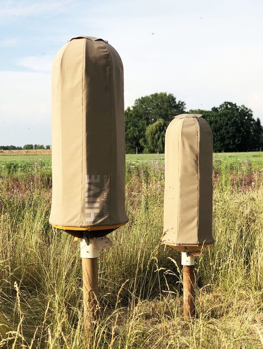 The HIIVE, a Bee Home Duplicates the microclimate of a Tree Cave