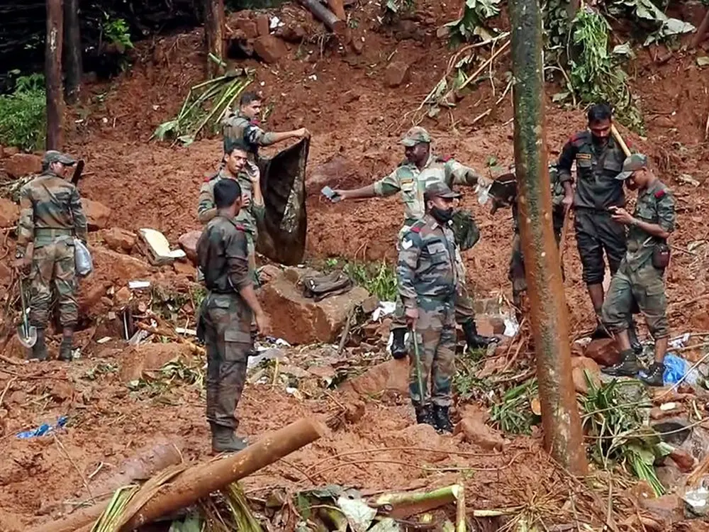 Heavy Rains Trigger Landslides and Floods in South India, 25 Dead