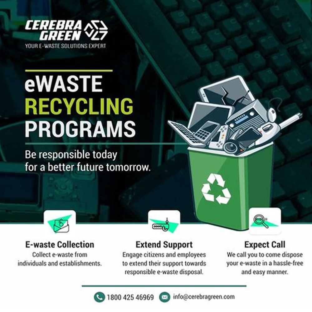 Cerebra Green Doubles its e-waste Recycling