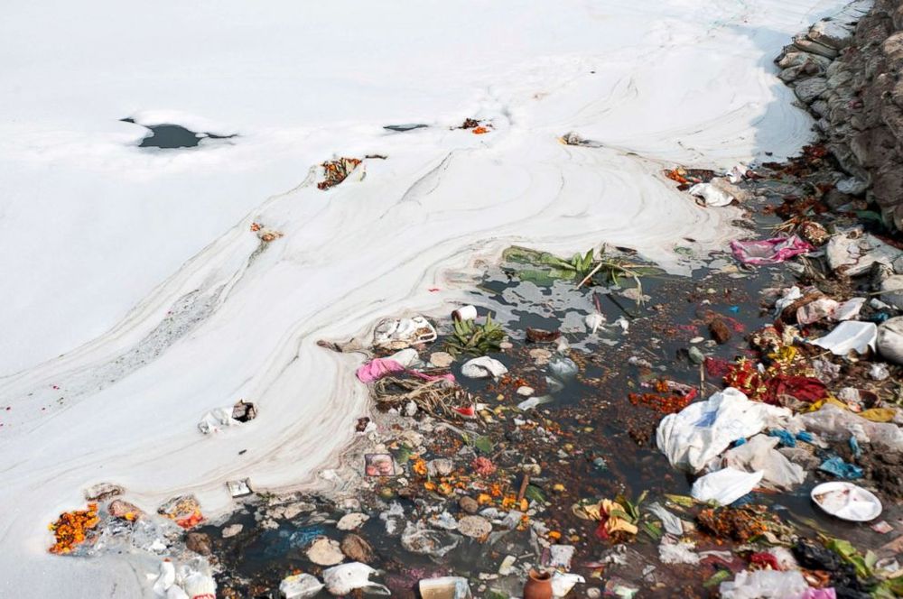 Pictures Explaining Reasons Behind Yamuna’s Foam-Filled Plight 