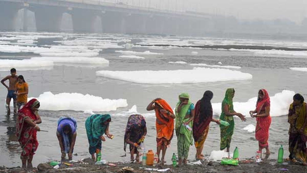 Pictures Explaining Reasons Behind Yamuna’s Foam-Filled Plight 