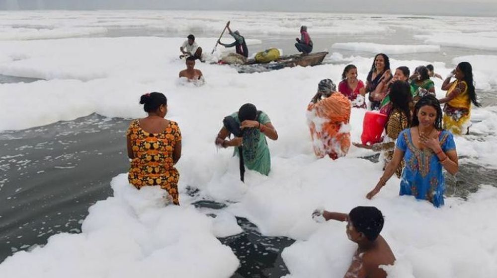 Pictures Explaining Reasons Behind Yamuna’s Foam-Filled Plight