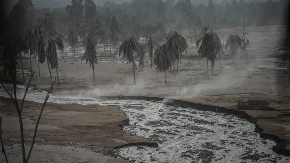Indonesia Volcanic Eruption Buries Villages Under Hot Ash