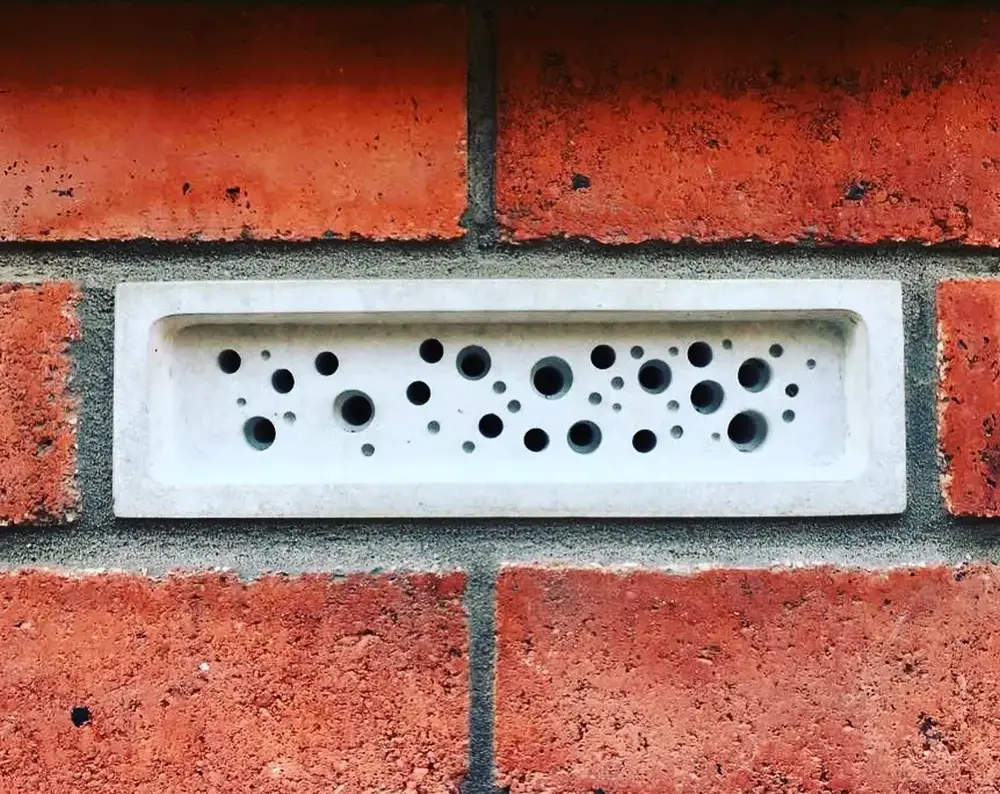 Bee Bricks Offer Home to Solitary Bees in English Countryside