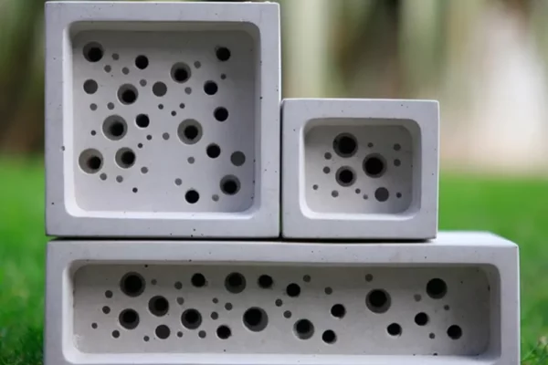 Bee Bricks Offer Home to Solitary Bees in English Countryside