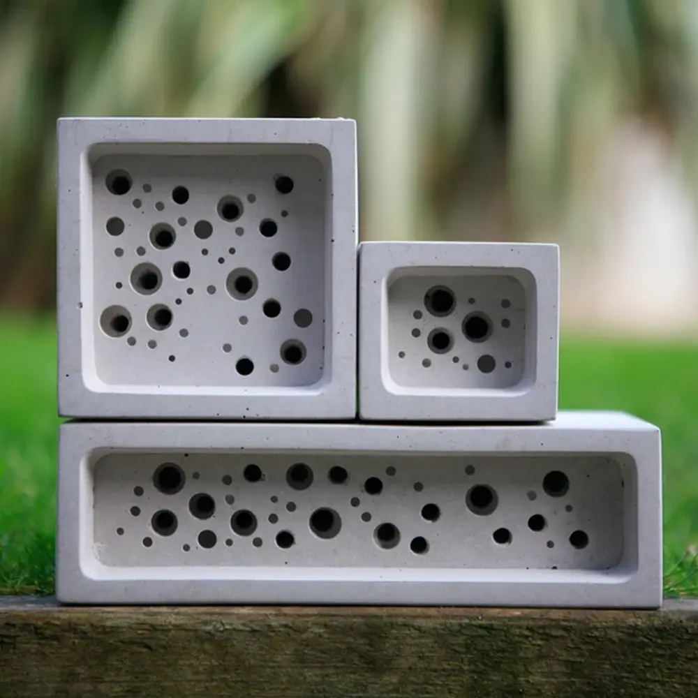 Bee Bricks Offer Home to Solitary Bees in English Countryside