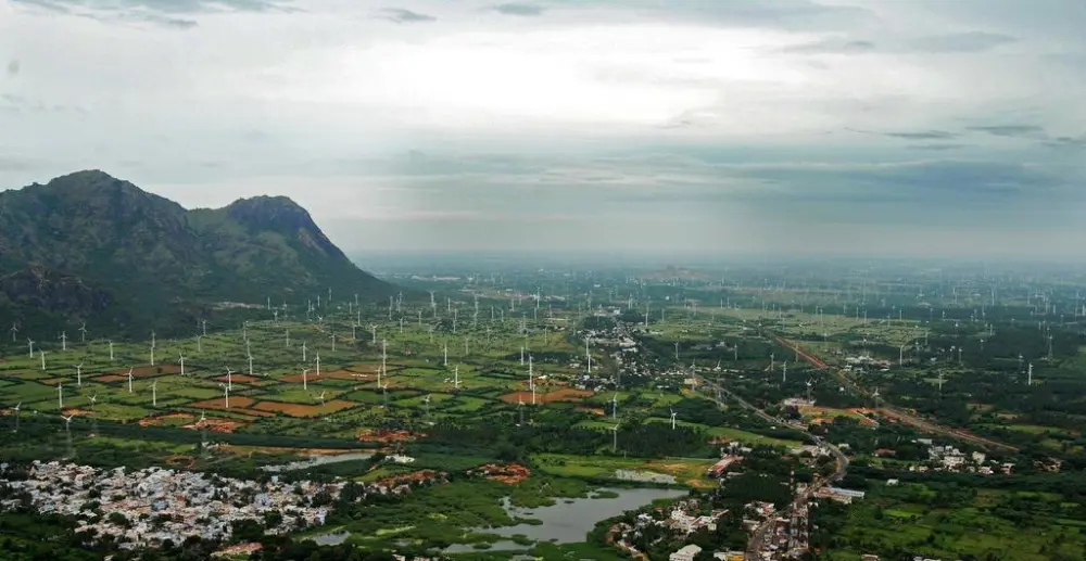 Largest Onshore Wind Farms in World - Muppandal Wind Farm, India