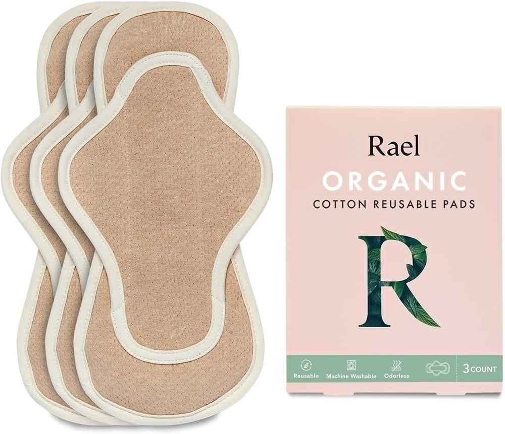 Rael Organic Cotton Reusable Pads - Best Sustainable Period Products on Amazon