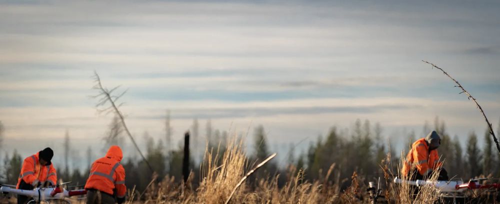 DroneSeed Planting Trees in Wildfire-Charred Landscapes in British Columbia