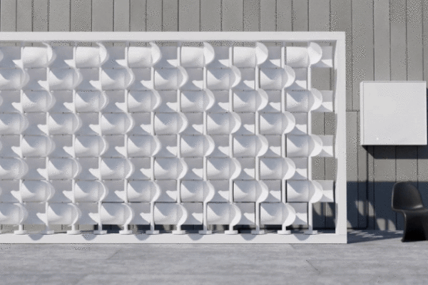 Joe Doucet's Aesthetic Wind Turbine Wall Can Power Your Home