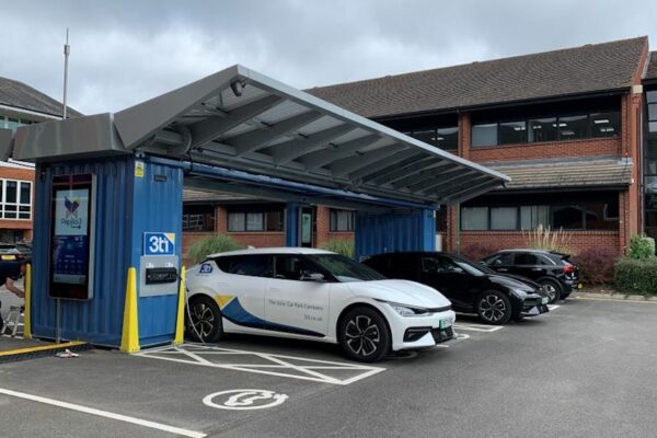World’s First Pop-up Solar EV Charging Car Park
