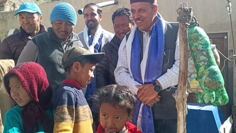 poly-bricks from plastic waste in Spiti-1