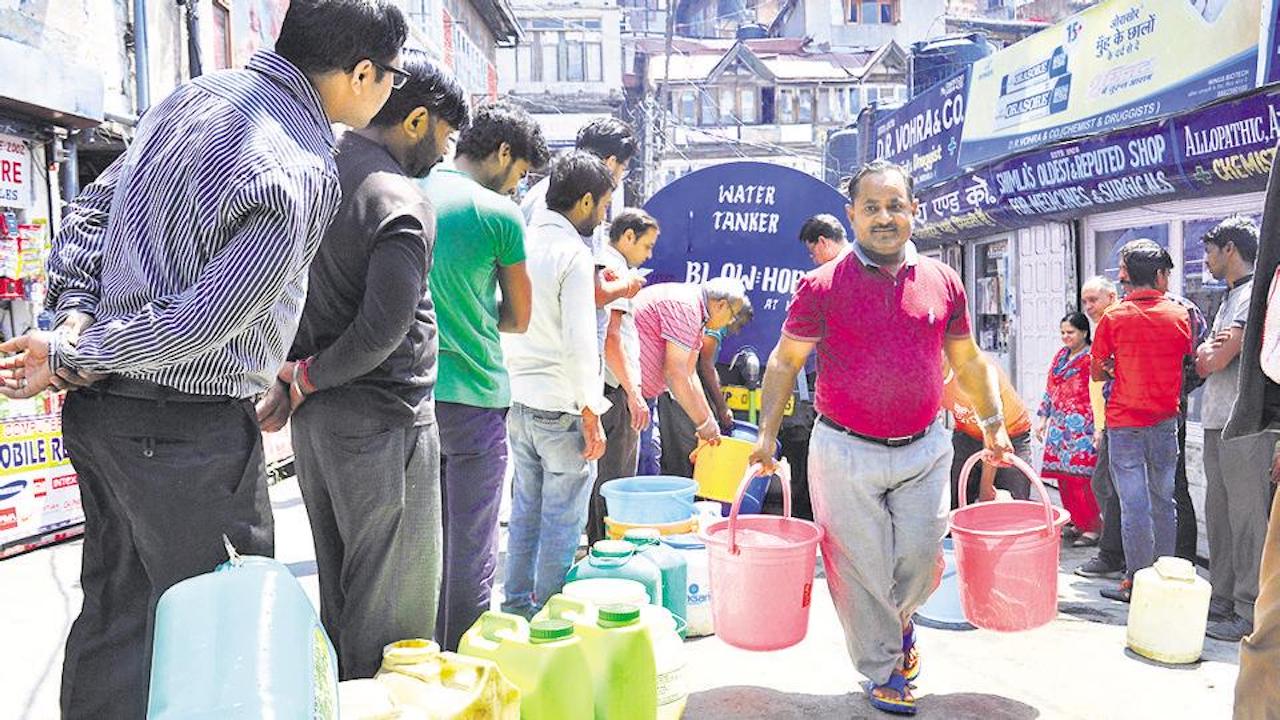 Shimla Facing Acute Water Crisis During Peak Tourist Season