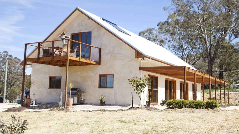 Straw bale home