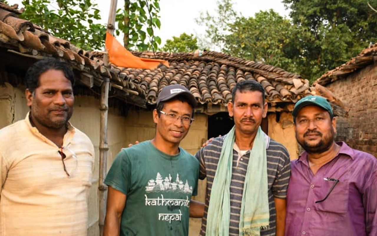 Dr Makhan Maharjan and the research team working on Arsenic concentration