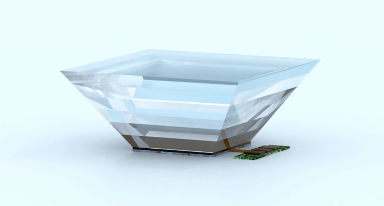 micropyramid lenses to increase efficiency of solar panels