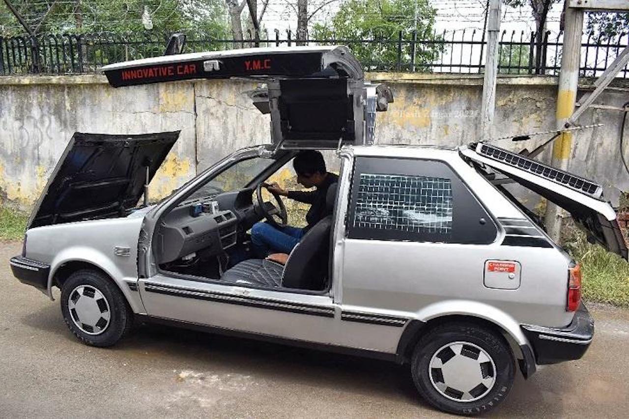 Kashmiri Maths Teacher Builds Electric Solar Car From Scratch