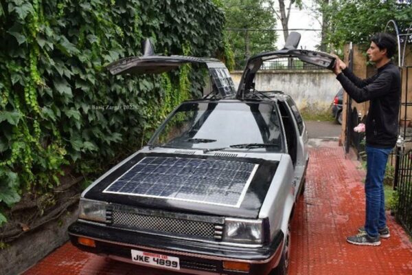 Kashmiri Maths Teacher Builds Electric Solar Car From Scratch