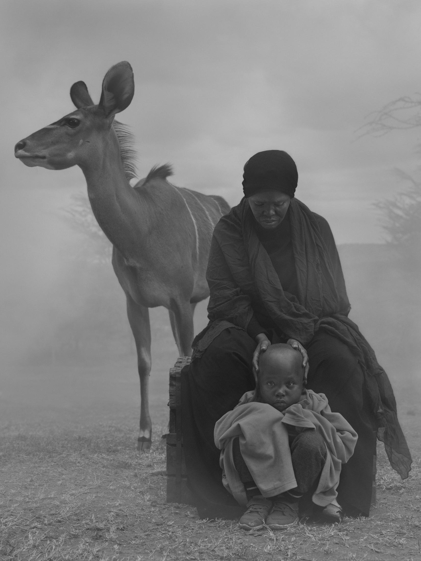 Nick Brandt portrays how people and animals impacted by climate change-1