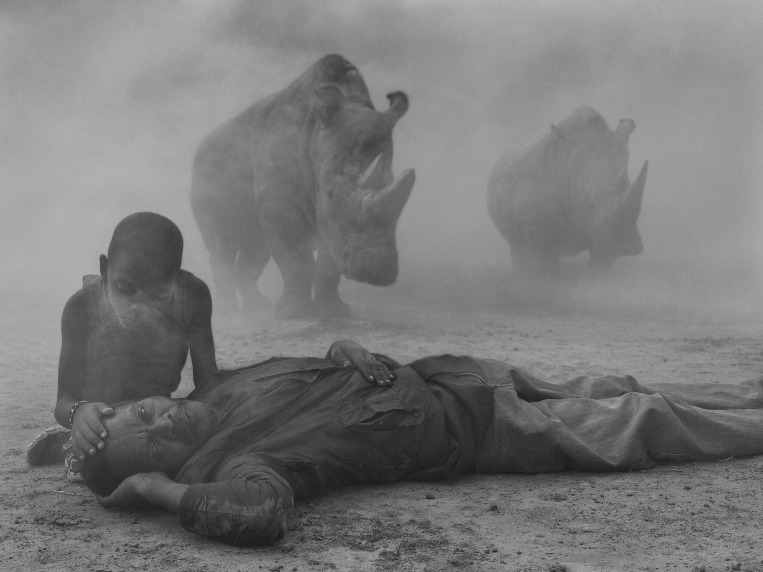 Nick Brandt portrays how people and animals impacted by climate change-11