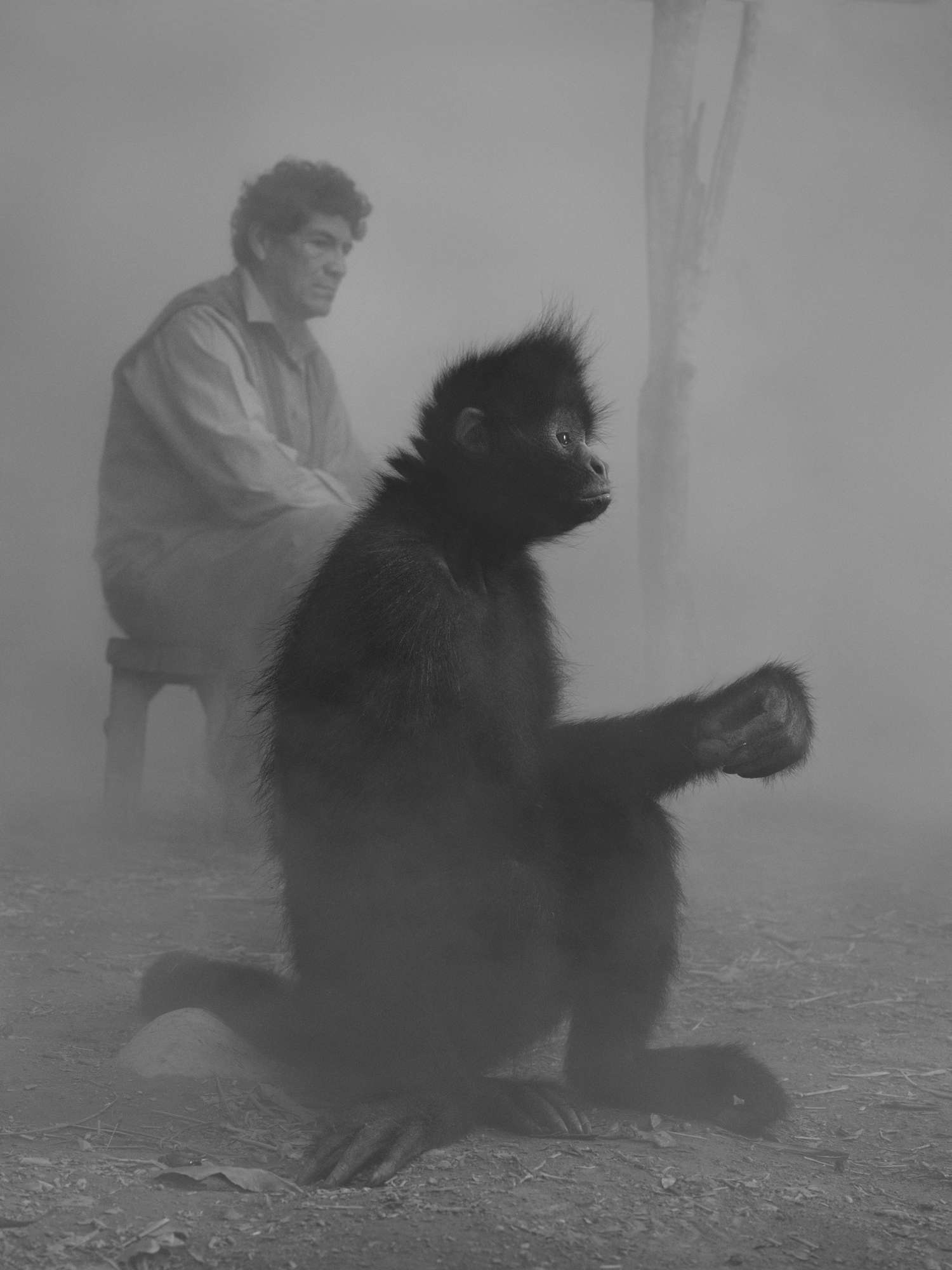 Nick Brandt portrays how people and animals impacted by climate change