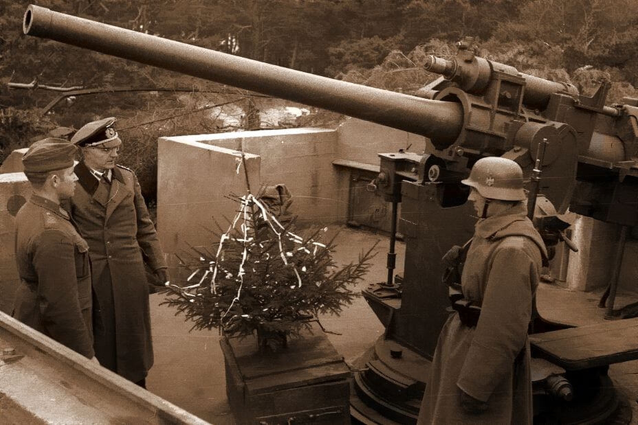 Christmas tree by German forces in 1939 during World War II