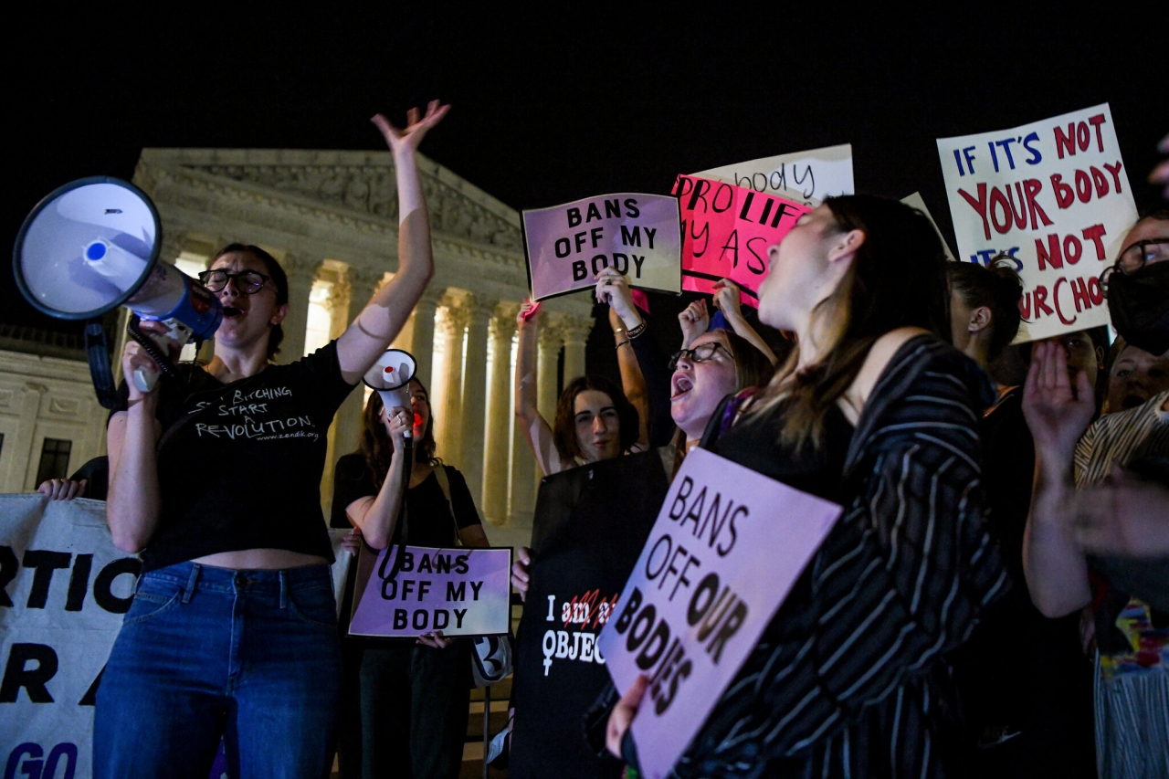 Protests ignited after overturning of Roe v Wade